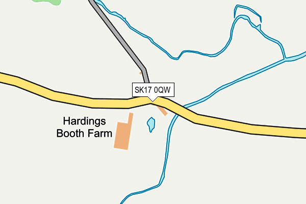 SK17 0QW map - OS OpenMap – Local (Ordnance Survey) SK17 0QW map - OS OpenMap – Local (Ordnance Survey)