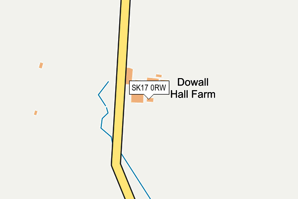 SK17 0RW map - OS OpenMap – Local (Ordnance Survey)