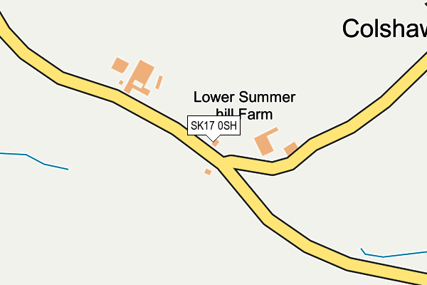 SK17 0SH map - OS OpenMap – Local (Ordnance Survey)