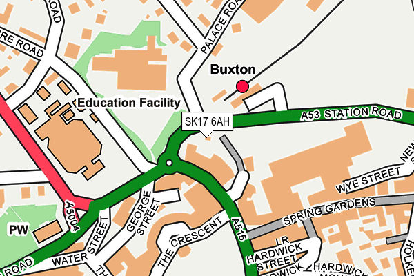 SK17 6AH map - OS OpenMap – Local (Ordnance Survey) SK17 6AH map - OS OpenMap – Local (Ordnance Survey)