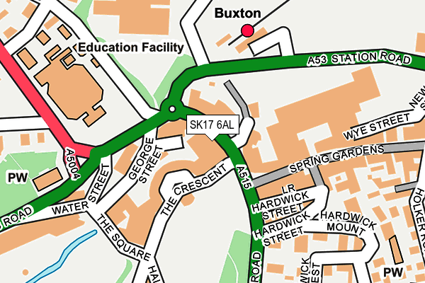 SK17 6AL map - OS OpenMap – Local (Ordnance Survey) SK17 6AL map - OS OpenMap – Local (Ordnance Survey)