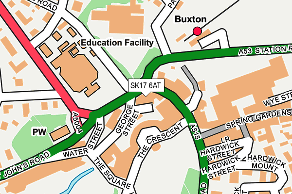 SK17 6AT map - OS OpenMap – Local (Ordnance Survey) SK17 6AT map - OS OpenMap – Local (Ordnance Survey)