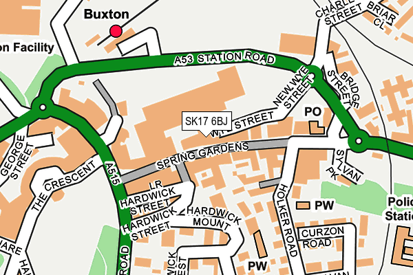 SK17 6BJ map - OS OpenMap – Local (Ordnance Survey) SK17 6BJ map - OS OpenMap – Local (Ordnance Survey)
