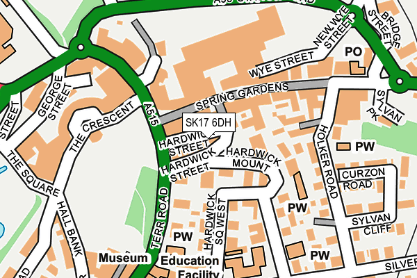 SK17 6DH map - OS OpenMap – Local (Ordnance Survey) SK17 6DH map - OS OpenMap – Local (Ordnance Survey)