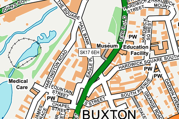 SK17 6EH map - OS OpenMap – Local (Ordnance Survey)