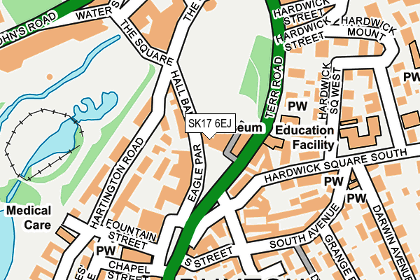 SK17 6EJ map - OS OpenMap – Local (Ordnance Survey)
