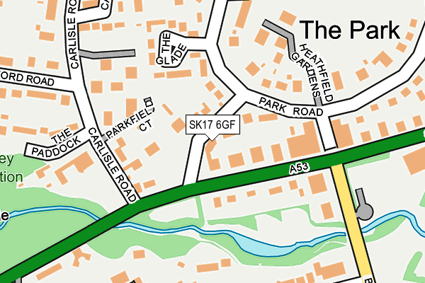 SK17 6GF map - OS OpenMap – Local (Ordnance Survey) SK17 6GF map - OS OpenMap – Local (Ordnance Survey)