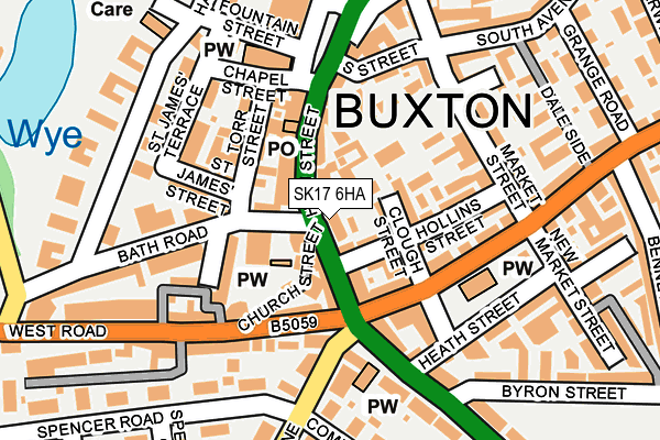 SK17 6HA map - OS OpenMap – Local (Ordnance Survey) SK17 6HA map - OS OpenMap – Local (Ordnance Survey)
