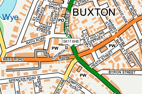 SK17 6HB map - OS OpenMap – Local (Ordnance Survey)