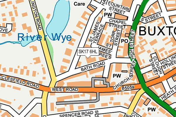 SK17 6HL map - OS OpenMap – Local (Ordnance Survey)