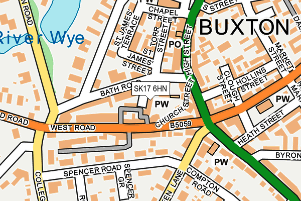 SK17 6HN map - OS OpenMap – Local (Ordnance Survey)
