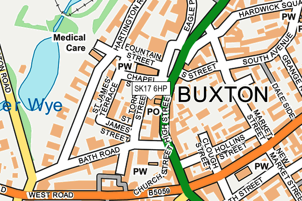 SK17 6HP map - OS OpenMap – Local (Ordnance Survey) SK17 6HP map - OS OpenMap – Local (Ordnance Survey)