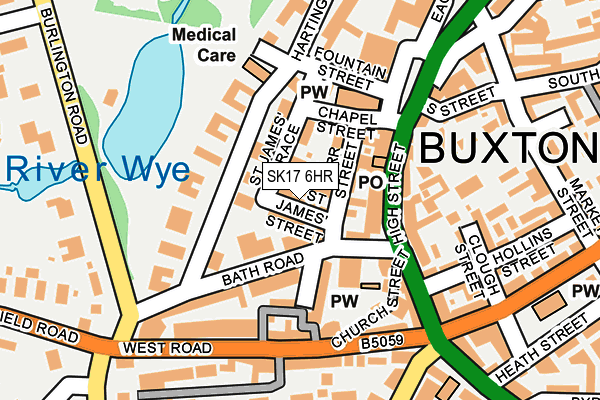 SK17 6HR map - OS OpenMap – Local (Ordnance Survey) SK17 6HR map - OS OpenMap – Local (Ordnance Survey)