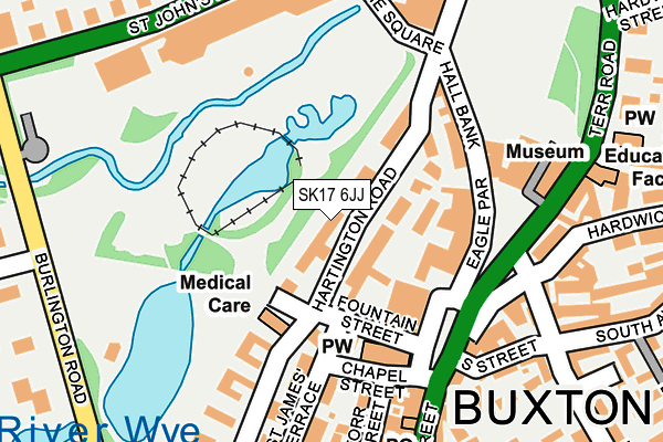 SK17 6JJ map - OS OpenMap – Local (Ordnance Survey)