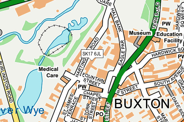 SK17 6JL map - OS OpenMap – Local (Ordnance Survey) SK17 6JL map - OS OpenMap – Local (Ordnance Survey)