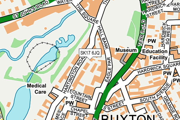 SK17 6JQ map - OS OpenMap – Local (Ordnance Survey)