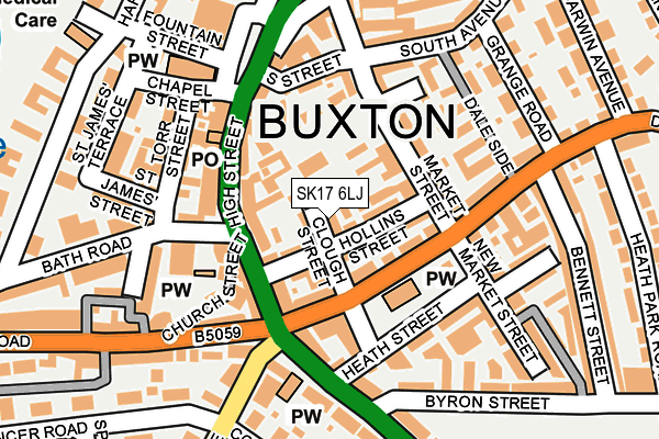 SK17 6LJ map - OS OpenMap – Local (Ordnance Survey) SK17 6LJ map - OS OpenMap – Local (Ordnance Survey)