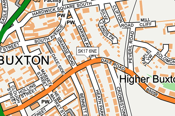 SK17 6NE map - OS OpenMap – Local (Ordnance Survey)