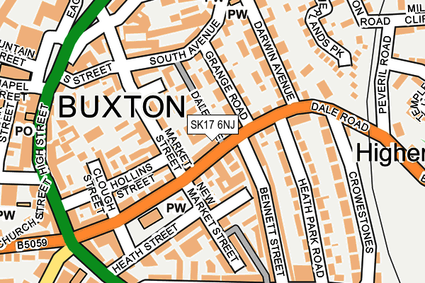 SK17 6NJ map - OS OpenMap – Local (Ordnance Survey) SK17 6NJ map - OS OpenMap – Local (Ordnance Survey)