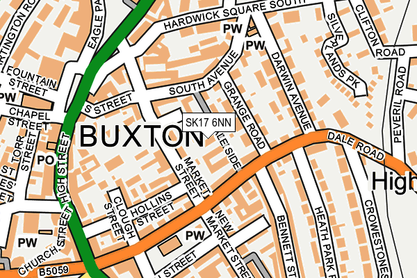 SK17 6NN map - OS OpenMap – Local (Ordnance Survey)
