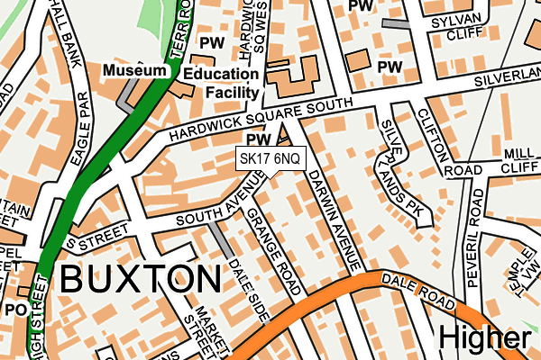 SK17 6NQ map - OS OpenMap – Local (Ordnance Survey)