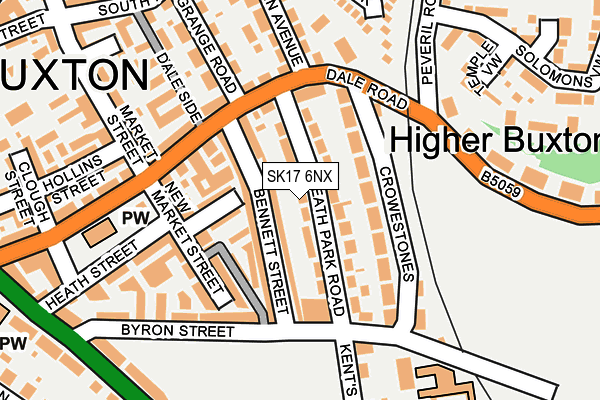 SK17 6NX map - OS OpenMap – Local (Ordnance Survey) SK17 6NX map - OS OpenMap – Local (Ordnance Survey)
