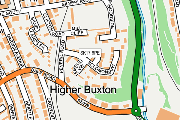 SK17 6PE map - OS OpenMap – Local (Ordnance Survey) SK17 6PE map - OS OpenMap – Local (Ordnance Survey)