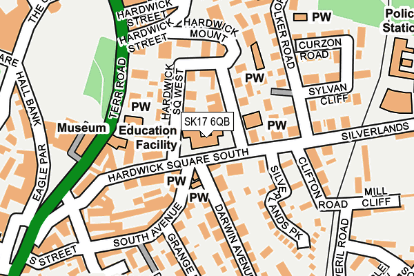 SK17 6QB map - OS OpenMap – Local (Ordnance Survey) SK17 6QB map - OS OpenMap – Local (Ordnance Survey)