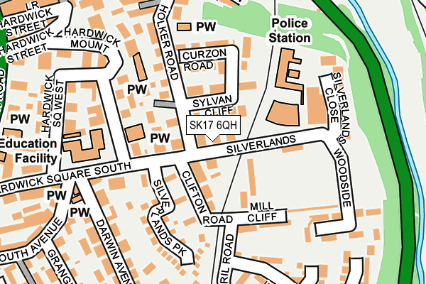 SK17 6QH map - OS OpenMap – Local (Ordnance Survey) SK17 6QH map - OS OpenMap – Local (Ordnance Survey)