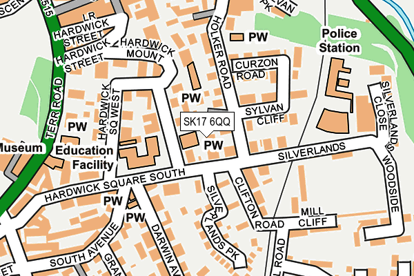 SK17 6QQ map - OS OpenMap – Local (Ordnance Survey) SK17 6QQ map - OS OpenMap – Local (Ordnance Survey)