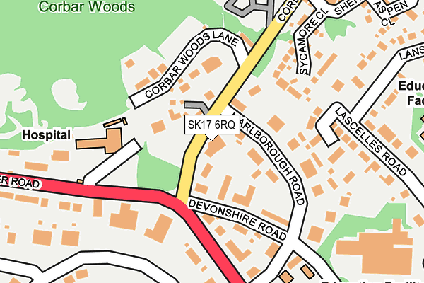 SK17 6RQ map - OS OpenMap – Local (Ordnance Survey) SK17 6RQ map - OS OpenMap – Local (Ordnance Survey)