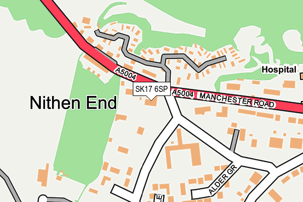 SK17 6SP map - OS OpenMap – Local (Ordnance Survey) SK17 6SP map - OS OpenMap – Local (Ordnance Survey)