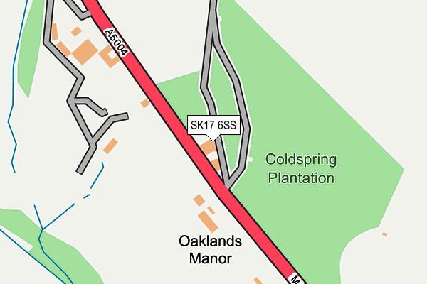 SK17 6SS map - OS OpenMap – Local (Ordnance Survey) SK17 6SS map - OS OpenMap – Local (Ordnance Survey)