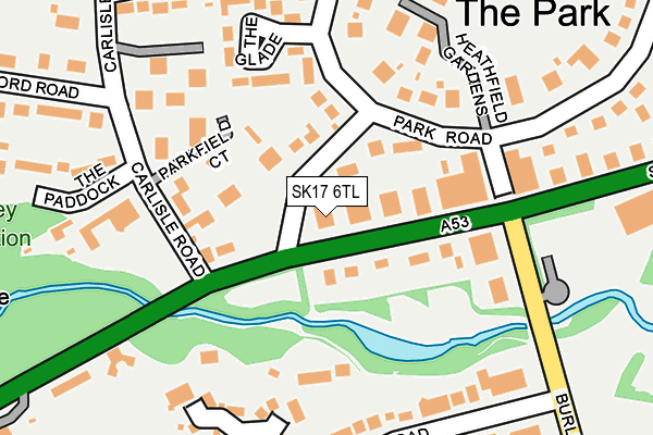SK17 6TL map - OS OpenMap – Local (Ordnance Survey) SK17 6TL map - OS OpenMap – Local (Ordnance Survey)