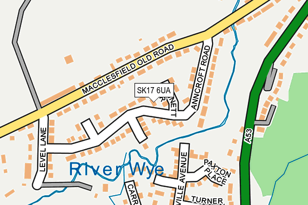 SK17 6UA map - OS OpenMap – Local (Ordnance Survey)