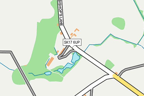 SK17 6UP map - OS OpenMap – Local (Ordnance Survey) SK17 6UP map - OS OpenMap – Local (Ordnance Survey)