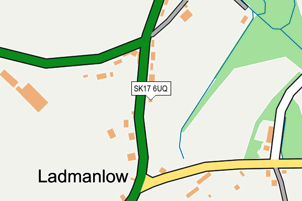 SK17 6UQ map - OS OpenMap – Local (Ordnance Survey)