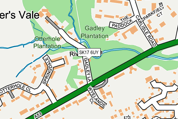 SK17 6UY map - OS OpenMap – Local (Ordnance Survey)