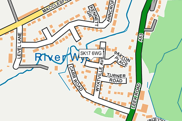 SK17 6WG map - OS OpenMap – Local (Ordnance Survey)