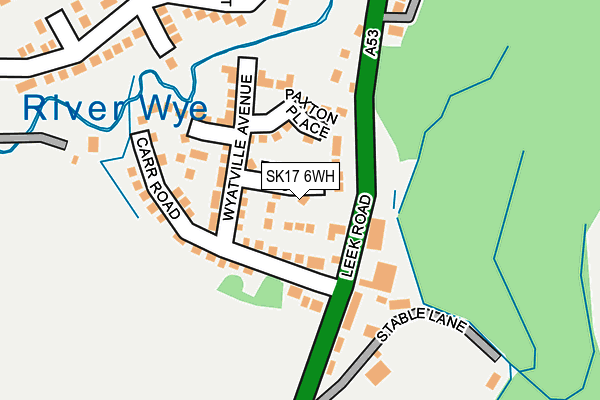 SK17 6WH map - OS OpenMap – Local (Ordnance Survey) SK17 6WH map - OS OpenMap – Local (Ordnance Survey)