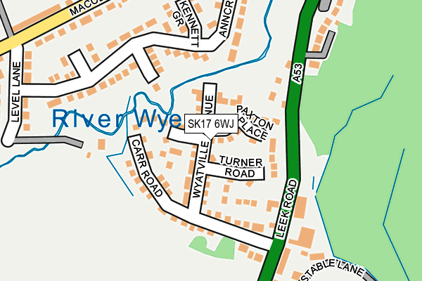 SK17 6WJ map - OS OpenMap – Local (Ordnance Survey)