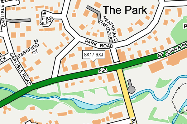 SK17 6XJ map - OS OpenMap – Local (Ordnance Survey) SK17 6XJ map - OS OpenMap – Local (Ordnance Survey)