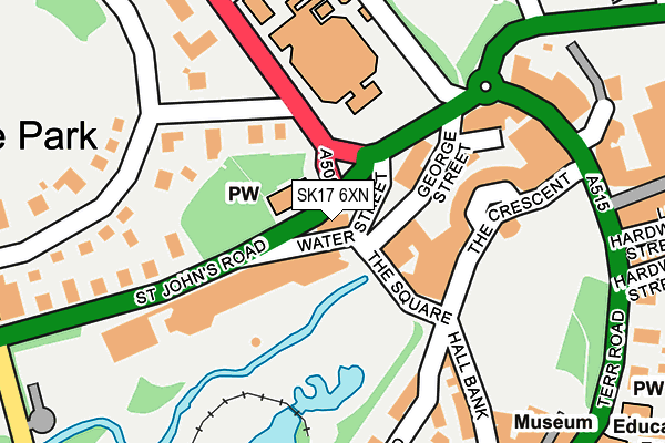 SK17 6XN map - OS OpenMap – Local (Ordnance Survey) SK17 6XN map - OS OpenMap – Local (Ordnance Survey)