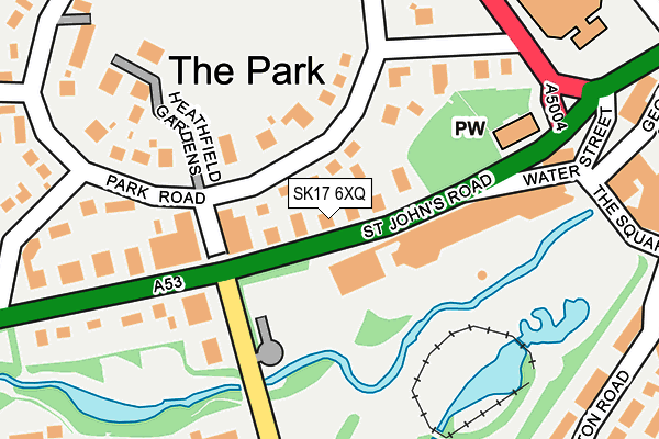 SK17 6XQ map - OS OpenMap – Local (Ordnance Survey)