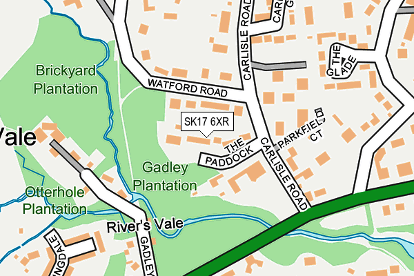 SK17 6XR map - OS OpenMap – Local (Ordnance Survey)