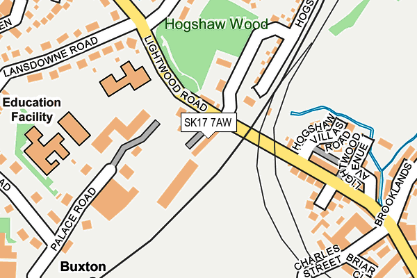 SK17 7AW map - OS OpenMap – Local (Ordnance Survey) SK17 7AW map - OS OpenMap – Local (Ordnance Survey)
