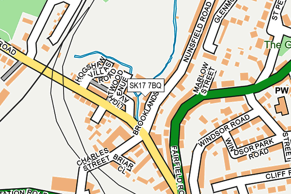 SK17 7BQ map - OS OpenMap – Local (Ordnance Survey) SK17 7BQ map - OS OpenMap – Local (Ordnance Survey)