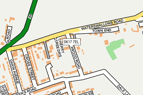 SK17 7EL map - OS OpenMap – Local (Ordnance Survey) SK17 7EL map - OS OpenMap – Local (Ordnance Survey)