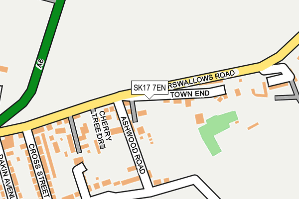 SK17 7EN map - OS OpenMap – Local (Ordnance Survey) SK17 7EN map - OS OpenMap – Local (Ordnance Survey)