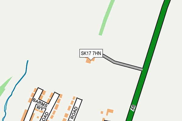 SK17 7HN map - OS OpenMap – Local (Ordnance Survey) SK17 7HN map - OS OpenMap – Local (Ordnance Survey)